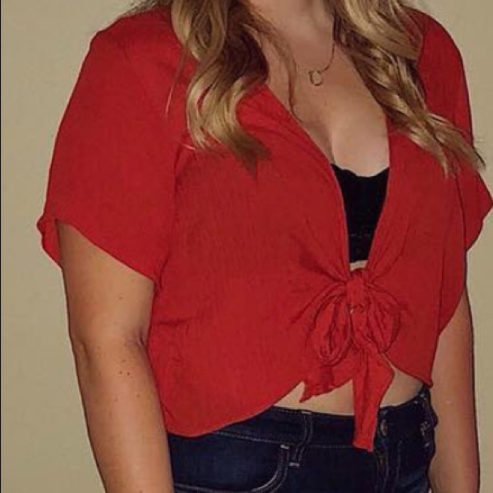 Charlotte Russe cropped shirt